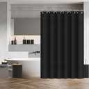Bathroom Accessories Set 22 Pcs, Complete Bathroom Decor Set with Shower Curtain, Hooks, Waste Bin, Soap Dispenser, Toothbrush Holder, Black Bathroom Accessory Kit for Home Decor