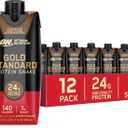 Optimum Nutrition Gold Standard Protein Shake, 24g Protein, Ready to Drink Protein Drinks, Chocolate, 11 Fl Oz, 12 Count (Pack of 1) (Packaging May Vary)