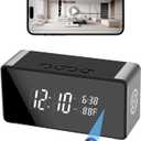 4k WiFi Clock Video Camera - Nanny Cam for Home Indoor Security with Night Vision, Wide-Angle Lens, and Motion Detection