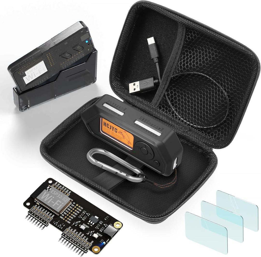 Wi-Fi Devboard for Flipper Zero, 5 in 1 Wi-Fi Devboard and Accessories Set for Flipper Zero Device (Black)