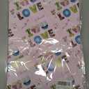 10 x RiukRaiu Valentine's Day Wrapping Paper for Men Women - Pink Gift Wrap Balloon Heart Envelope for Romantic Lovers Wedding - 4 Folded Sheets 28 X 40 Inch, Easy to Store