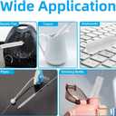 40 oz Tumbler Flip Straw Lid Replacement Compatible with HydroJug, Spill Proof Splash Resistant Tumbler Lids,Leak Proof Tumbler Cover for Cup Accessories,Pack of 2 (Cream White)