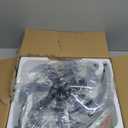 ZMISHIBO Ceiling Fans with Lights and Remote, 19.7'' Low Profile Ceiling Fan, 30006000K Dimmable Modern Flush Mount LED Fan Light, 6 Wind Speeds, Black Fandelier Ceiling Fans for Bedroom