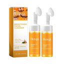 Pack Of 10 EIVJEC 2Pcs Turmeric Facial Cleanser, Foaming Face Wash, Turmeric Face Wash, Turmeric Acid Foaming Cleanser,Turmeric Facial Wash