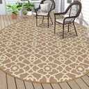 HEBE Outdoor Rug Waterproof 8ft, Plastic Straw Rug Camping Rug, Reversible Outdoor Patio Rugs RV Mat Clearance, Indoor Outside Floor Carpet for Porch,Deck,Camper,Balcony,Backyard