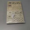 2 x sulanmo 1 Set Christmas Wooden DIY House Xmas Unfinished Wooden Village Mini House Landscape Decors for Xmas Party Tabletop Mantle Decor