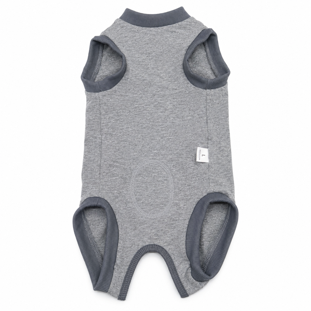 Dog Onesie grey, Large