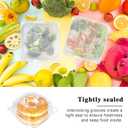 100 Pcs Clear Hinged Plastic Containers with Lids,Individual Cake Slice Containers,Square Plastic Food Container,Disposable Clamshell Take Out Containers for Cakes,Cookies,Pasta,Sandwiches,Salad