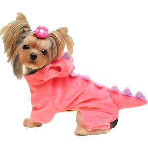 NACOCO Dog Dinosaur Design Costume Green Pet Clothes for Medium & Large Dog(Pink, 3XL)