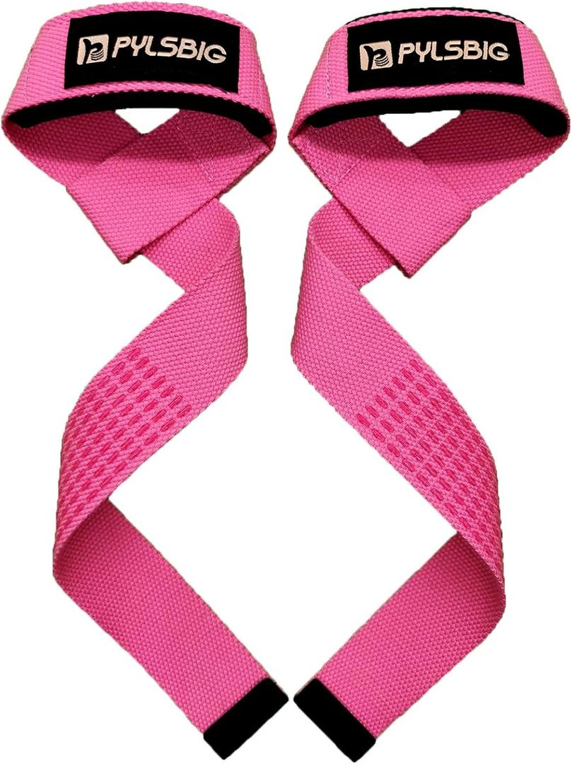 Lifting Straps, wrist straps for weightlifting, workout, Bodybuilding, Powerlifting & Deadlift -With 5mm Neoprene Pads & Anti-Slip Silicone -Extra Wrist Support for Weight lifting Men & Women