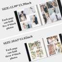 Self Adhesive Photo Album, Beige Scrapbook Album with DIY 40 Blank Pages, Wedding Photo Album with A Metallic Pen for 4x6 5x7 2x3 Pictures, 10.6"x11"