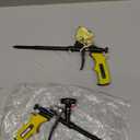 Spray Foam Gun Insulation (2 x Foam Gun / 4 Nozzle) Foam Spray Gun, Teflon-Coated Professional Expanding Foam Gun, Foam Dispensing Gun, for Caulking, Insulating Foam Applicator Yellow - 2 Pack