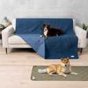 PetAmi Waterproof Couch Cover for Dogs, Non-Slip Leakproof Sofa Furniture Protector for Pet Cat, Machine Washable Bed Blanket for Car Seat, 52x82 Blue