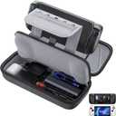 JSAUX Carrying Case Compatible with Steam Deck/ROG Ally, Protective Hard Shell Travel Case Fits Charger & Dock, Portable Bag for Steam Deck OLED/ROG Ally X