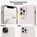 Designed for iPhone 15 Pro Case - Upgraded Enhanced Camera Protection - Soft Microfiber Lining Inside - Liquid Silicone Shockproof Protective Phone Case 6.1" for Men Women Girls - Rock Grey