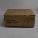 Dog Crates - 36 Inch Collapsible Soft Dog Crate, 3-Door Foldable Soft Kennel for Large Dogs, Portable Pet Travel Cage with Chew Proof Mesh Window for Outdoors (Light Gray)