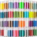 LEOBRO Glitter, 32 Colors Fine Glitter for Crafts, Resin, Body Hair Face Nail, DIY Party Decorations, Arts and Crafts