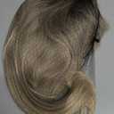 Ombre Blonde Wig for Women Long Wavy Middle Part Synthetic Brown Ombre Blonde Wig for Daily Party 20 Inch Natural Wigs
