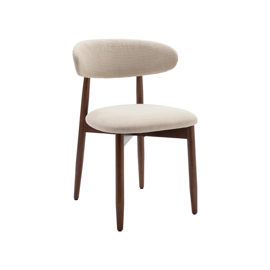 COLAMY Upholstered Open Back Dining Chair, 4 Pack