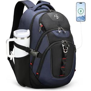 Swissdigital Design Travel Laptop Backpack for Men with USB SD803-12, Standard