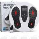 EMS Foot Massager with Infrared Therapy for Neuropathy,Foot Circulation Stimulator for Pain Relief,10 Modes & 20 Strengths for Plantar Fasciitis,Swelling,Cramps,RLS