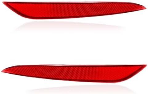 Yunnergo 149581800C Tail Rear Bumper Reflector Red Pair LH RH Compatible with Model Y 2023 2022 2021 2020