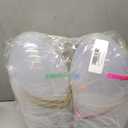 Giant Clear Easter Eggs Fillable Jumbo Plastic Easter Eggs Large Clear Easter Egg Empty for Easter (10 Pcs - Clear with Colorful Handle (10 Inch))