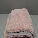 Yimobra Bathroom Rugs Non Slip Washable 36x24, Ultra Soft and Water Absorbent Bath Mats, Plush Fluffy Shower Mat Outside, Luxury Microfiber Thick Matts for Bathroom Floor/Tub, Light Pink and White