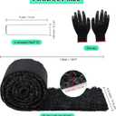 1 Pcs 10 Ft Long Rubber Mulch for Landscaping Garden Mulch Black Roll Rubber Mulch Mat Recycled Natural-Looking Edging Border Cuttable Reduced Weed Growth Bed Liner for Garden 2026 (EXP 12/27/36)