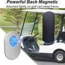 Golf Cart Phone Holder Magnetic Phone Mount Caddy Compatible with iPhone 12 13 14 15 / Plus/Pro, Smartphone with Magsafe Case (Sliver)