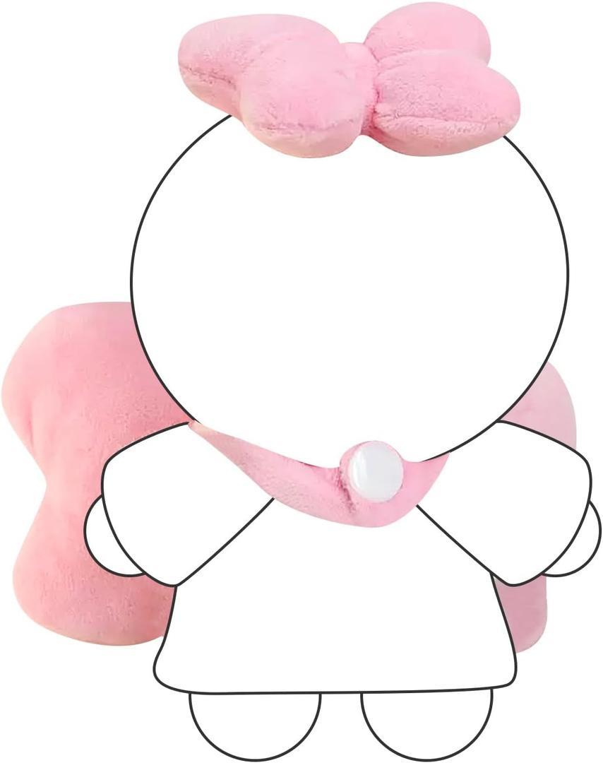 Doll Clothes  17cm LBB Pink Bow: Plush Comfort Filled with Pearl Cotton, Made for Snuggly Home Moments (Doll Not Included)