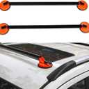 36 Inch Universal Roof Rack Cross Bars, Suction Cup Mount Car Rooftop Cargo Luggage Carrier, Trucks Steel Crossbars Cargo Roof Rack for SUV Vehicles, Oreiletz8mybg4irn