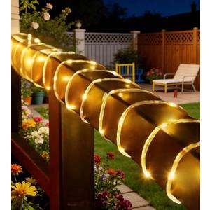 LED Rope Lights Warm White 8 functions 18ft