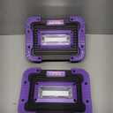 Rechargeable Black Light, Battery Powered Blacklight, Cordless 395nm Ultraviolet Flood Light for Neon Glow Party,Halloween,Body Painting,2 Packs