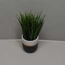 Artificial Plants Small Faux Plant Decor Fake Potted Plant Faux Plants in Pots Fake Grass Pot for Home Table Office Desk Room Bathroom House Indoor Decorative Gifts (Bright Lush Look #1)