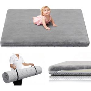 Yozoia Baby Play Mat 71 x 59, Thick Baby Play Mat for Floor, Ultra Soft Playpen Mat, Machine Washable Tummy Time Foam, Non-Slip Bottom Helps Cushion, for Kids, Infant and Toddler Crawling