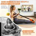 Pedal Resistance Band with Handle | Upgraded 55LBS Exercise Resistance Bands for Core, Abs, Legs, Glutes, Arms, Strength, Physical Therapy, Pilates, Sit Up Workout Equipment for Women Home Gym