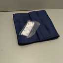 RYB HOME Blackout Tricia Window Door Curtains - Self Sticky Shades Thermal Insulated Light Block French Door Curtain Energy Efficient Double Blind, W 26 x L 69 inches, Navy, 1 Panel