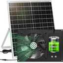 7.1" Solar Fan for Chicken Coop with 2 Fan Speed, Waterproof Solar Greenhouse Fan for Shed, Chicken Coop, Greenhouse, Dog House | Waterproof Solar Greenhouse Fan for Shed, Chicken Coop, Greenhouse, Dog House
