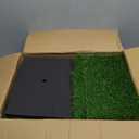 Golf Net: 10x7FT Golf Practice Net for Backyard Driving, Hitting Net with Tri-Turf Mat, Indoor Training Chipping Aid Nets with Reduce Noise Nylon Target, Gifts for Men/Dad/Him