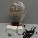 Funistree Flower Candle Warmer Lamp Single Pack, Candle Lamp with Timer, Mothers Day Birthday Gifts for Women Mom, Lamp Candle Warmer for Jar Candles, Home Decor, 4 Bulbs, Lily