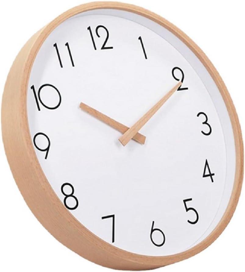 12 Inch Wall Clock Battery Operated, Simple Minimalist, Silent Non-Ticking, Decorative Modern Wall Clock for Living Room Bathroom Bedroom Kitchen Office School