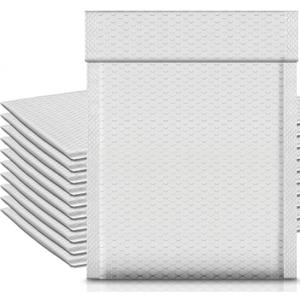 Ireer 10 Pack Extra Large 14 x 19" Bubble Mailers Poly Padded Envelopes Cushioned Mailing Envelopes Bubble Padded Mailers Self Adhesive Waterproof Shipping Bags for Business Christmas Gift Packaging
