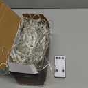 JMEXSUSS Green Christmas Net Lights 360 LED 12ft x 5ft Bush Lights Outdoor Plug in 8 Modes with Remote Connectable for Christmas Patrick Day Decorations, Clear Wire