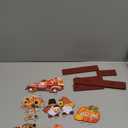 Blosssound 6 Pcs Fall Table Decorations Wooden Thanksgiving Table Signs Hello Fall Truck Gnomes Pumpkin Sunflower Centerpieces for Autumn Harvest Happy Thanksgiving Party Decor Supplies Gifts