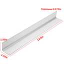 4 x LC LICTOP Aluminum Corner Guards, Metal Angle Stock, Peel and Stick L Shaped Wall Door Frame, Cabinet Protectors Edge Trim Molding, 13.8in L x 1.55in W x 0.07in T, 4Pcs White