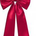 Large Red Bow for Decorations Big Ribbon Bows Banner Wall Hanging Decor for Baby Shower Bow Themed Wedding Car Coquette Birthday Party Christmas Tree Toppers Decor