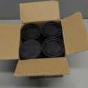 Furniture Risers Bed Risers Heavy Duty 1 inch, 2 inch, 3 inch, 4 inch Round Adjustable Bed Lifts Riser for Desk Legs Table Couch Sofa Chair Refrigerator Washing Machine (1+1+1 Inch, Black, 8 Pack )