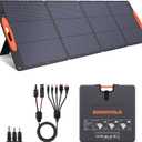 SOKIOVOLA N-Type 16BB 220W Portable Solar Panel for EF/Jackery/Bluetti/Anker Power Station, IP68 Waterproof Foldable Solar Panel ETFE 25% High Efficiency for Outdoor Camping RV Trip