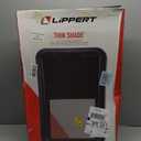 Lippert Components 806621 Thin Shade Complete Window Kit for RV Entry Doors, Black